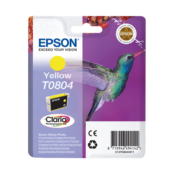 cartucho epson t0804 amarillo