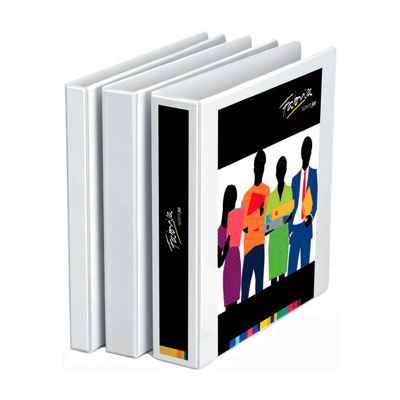carpeta canguro 2a mixta 16mm blanco