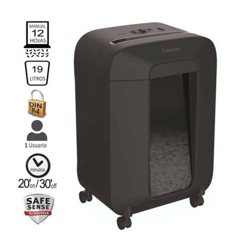 destructora fellowes lx85 particulas