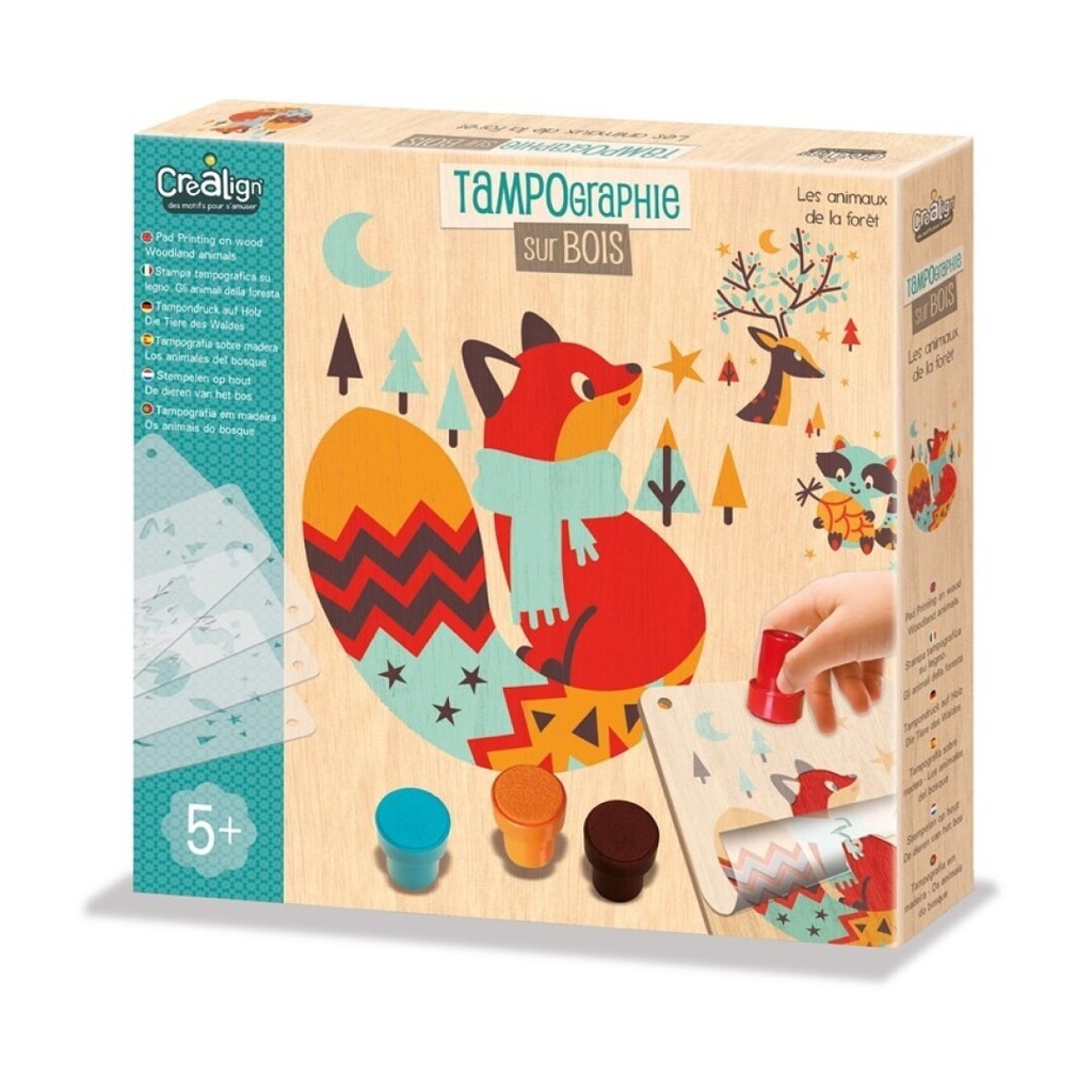 animals del bosc en fusta