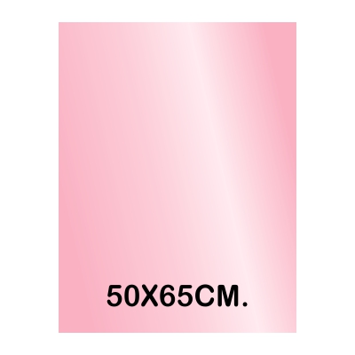 hoja charol rosa brillo 50x65cm