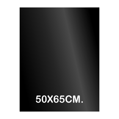 hoja charol negro brillo 50x65cm