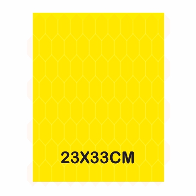 hoja papel nido abeja amarillo 23x33cm