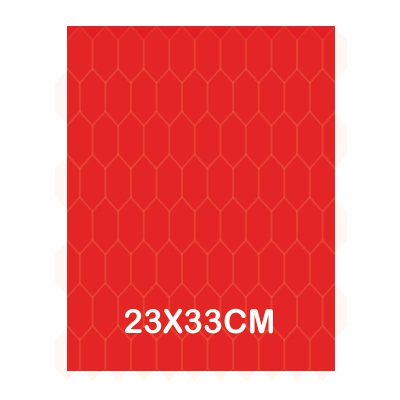 hoja papel nido de abeja rojo 23x33cm