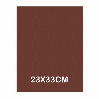 hoja papel nido de abeja marron 23x33cm