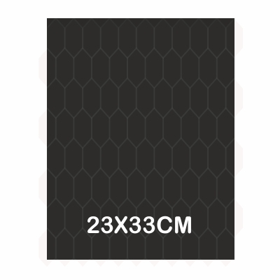 hoja papel nido de abeja negro 23x33cm
