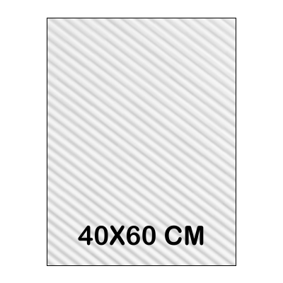 goma eva blanca ondulada 60x40m 2mm