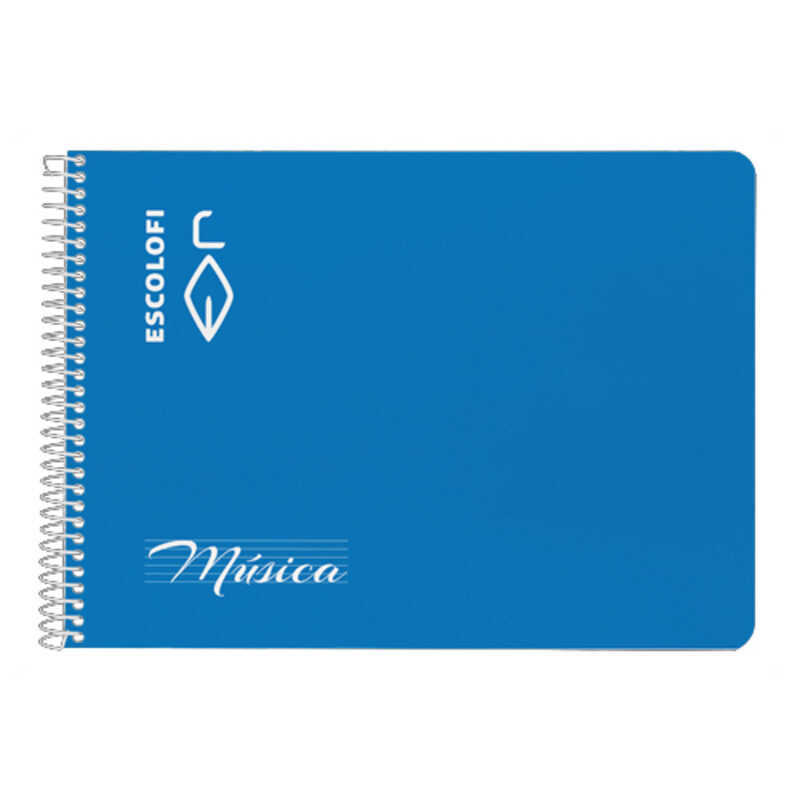 libreta musica folio apaisada pent. 2mm.