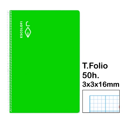 lib.espiral milimet.f§ 50h.3x3x16 verde