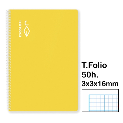 lib.espiral milimet.f§ 50h.3x3x16 amaril