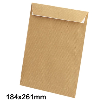 pack 10 sobres 184x261mm kraft