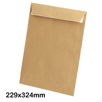 pack 10 sobres din a4 229x324mm kraft