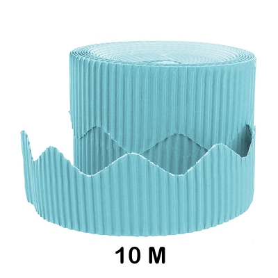 rollo carton ondulado cenefa azul