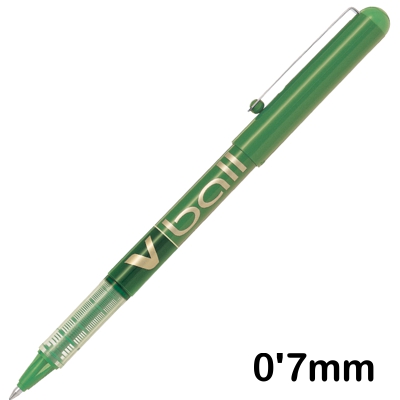 rotulador con bola 0.7mm. verde