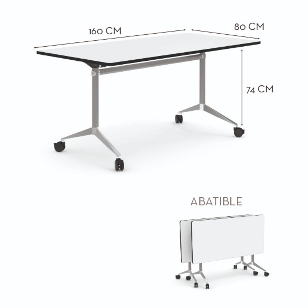 mesa alufloop 160x80x74 plegable