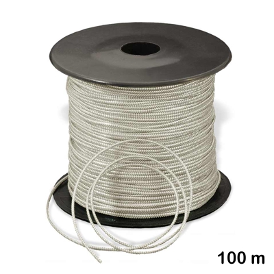 rollo 100m cordon plateado 1mm