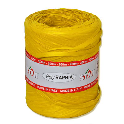 rollo 200m r.5400 rafia amarillo