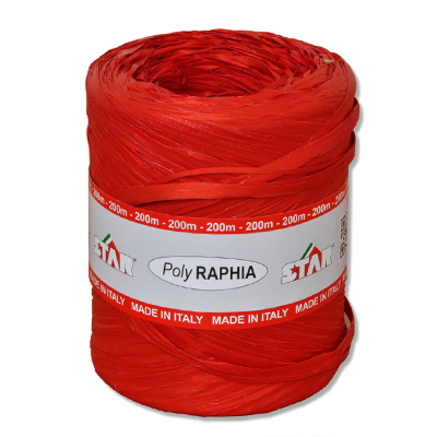 rollo 200m r5400 rafia rojo