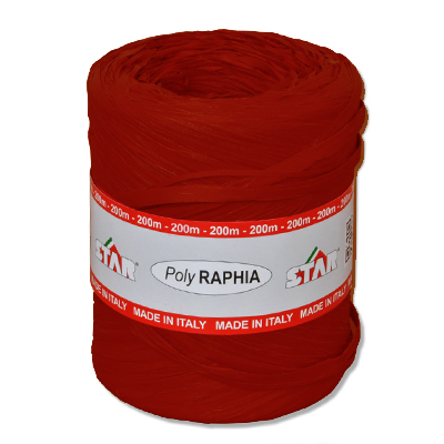 rollo 200m r5400 rafia granate