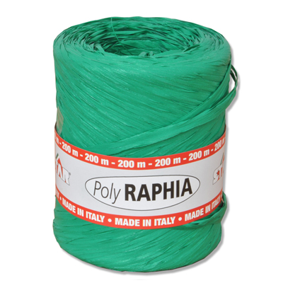 rollo 200m r5400 rafia verde fuerte