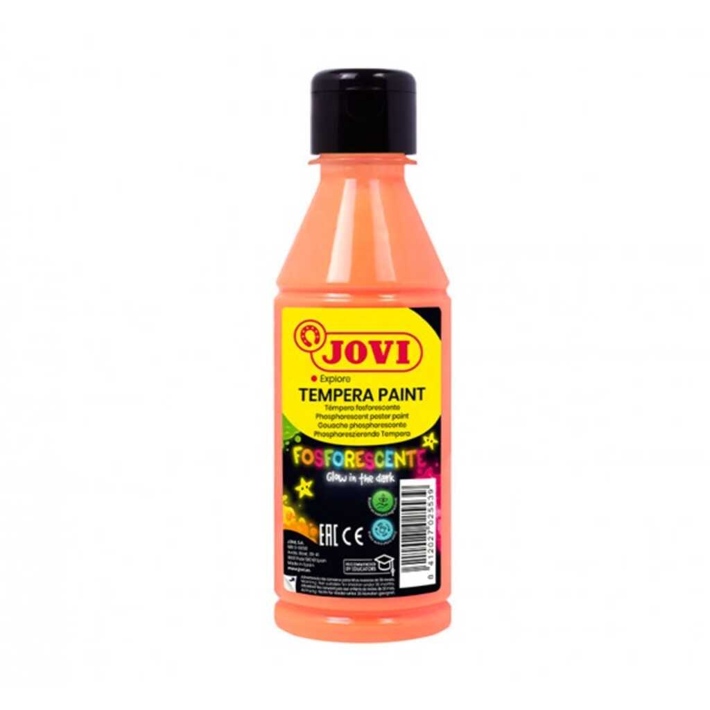 tempera fluorescente naranja 250ml
