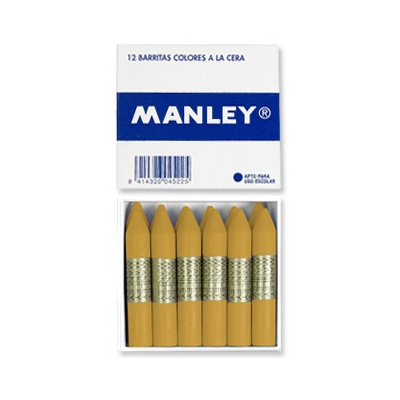 caja 12 ceras blandas ocre