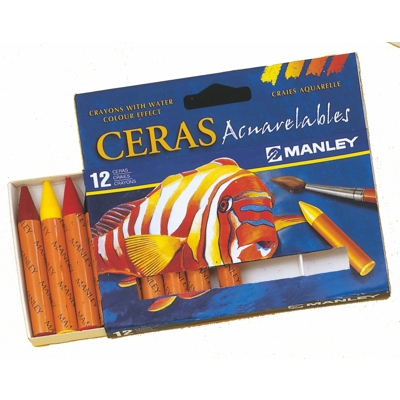 caja 12 ceras blandas acuarelables