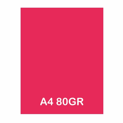 paquete 500h papel a4 80gr fucsia