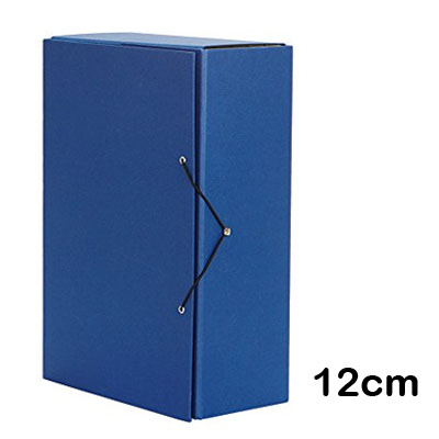 caja proyecto carton azul 12 cm.