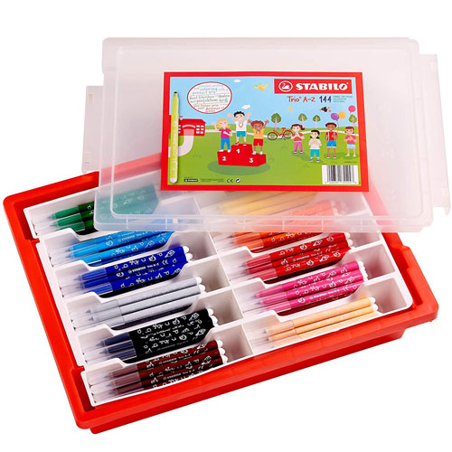 c. 144 rotuladores p/fina stabilo 12 col