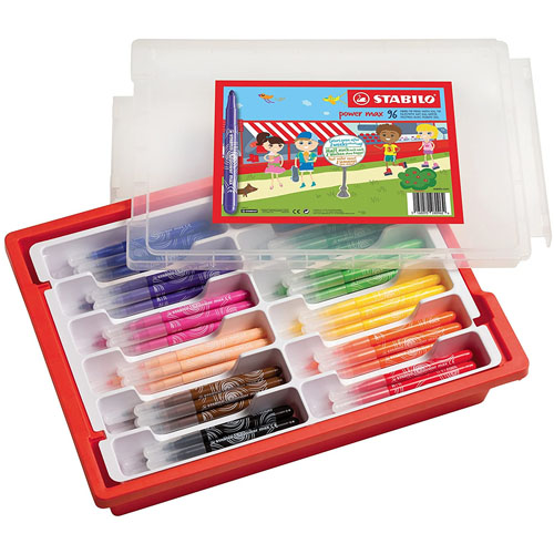 c. 96 rotuladores p/gruesa stabilo 12col