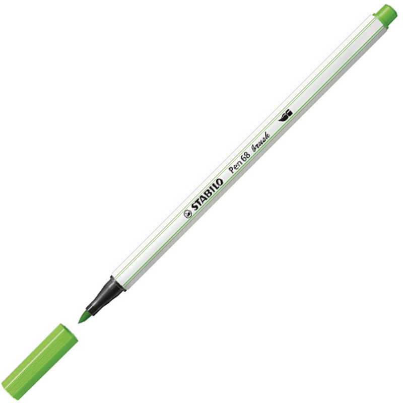 rotulador pen 68 brush stabilo verde cl