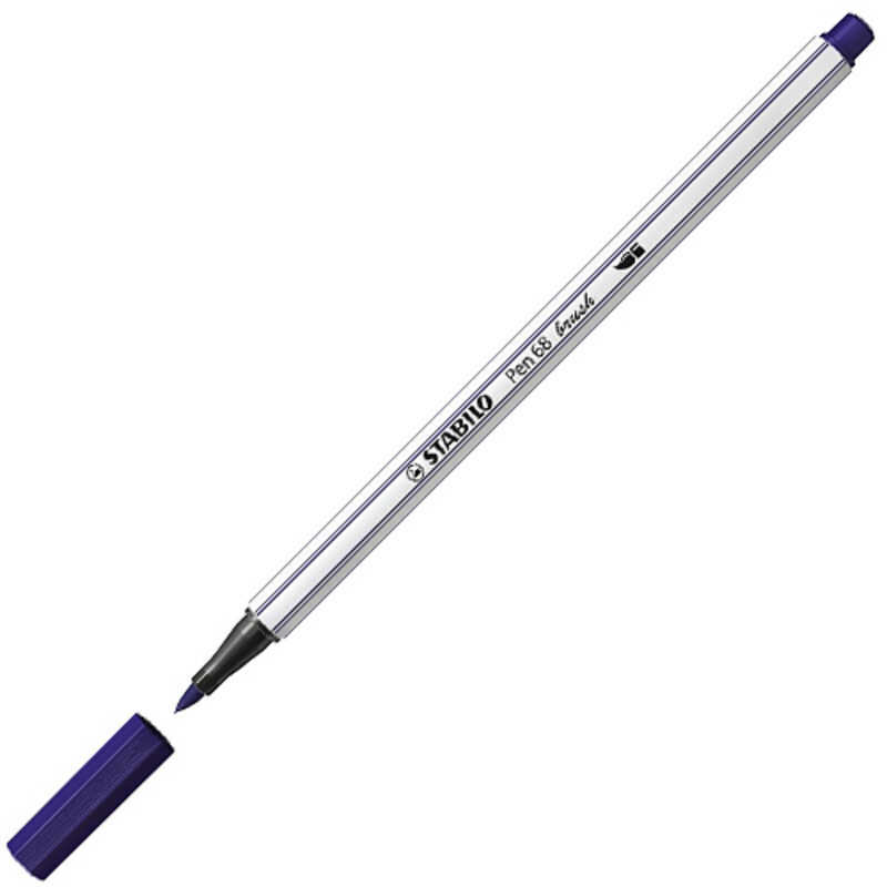 rotulador pen 68 brush azul prussia