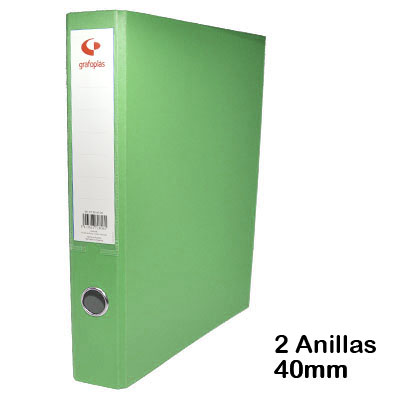 carpeta grafoplast folio 2an.40mm verde