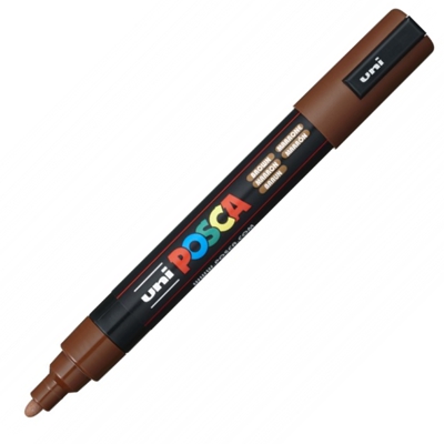 rotulador posca medium 5mm marron