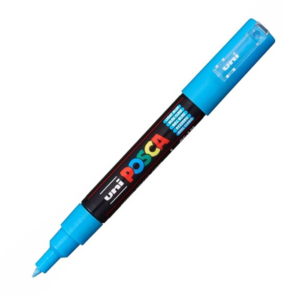 rotulador posca pc-1m azul claro