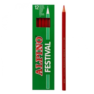 caixa 12 llapis vermell alpino festival