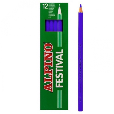 caixa 12 llapis violeta alpino festival