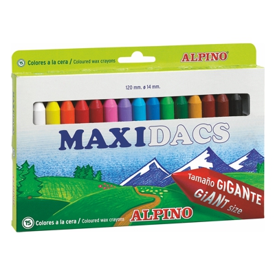 caja 15 ceras blandas maxidacs colors va
