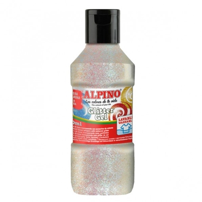 tempera purpurina blanco 250ml