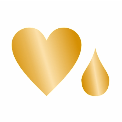 rollo gomets corazon/lagrima oro