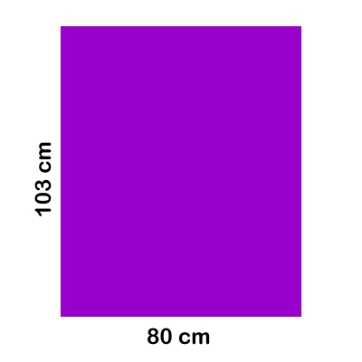 bossa plastic 80x103cm violeta