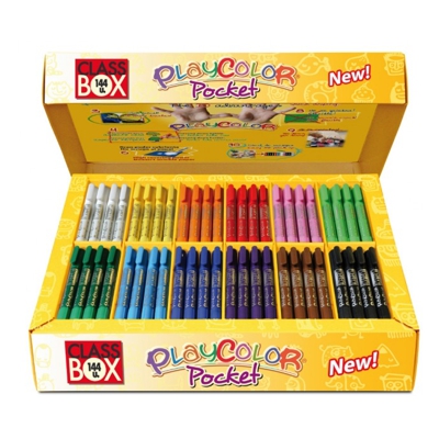 caja 144 tempera playcolor 5gr c/variado