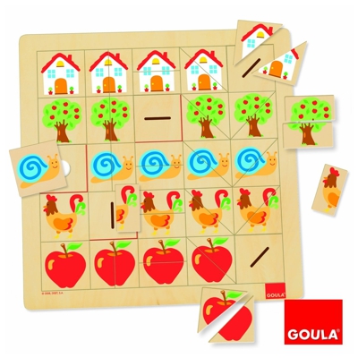 encaje 25 piezas observacion mitades