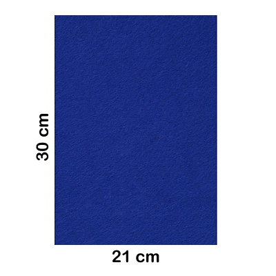 lamina fieltro 20x30cm 2mm azul fuerte