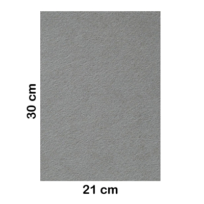 lamina fieltro 20x30cm 2mm gris