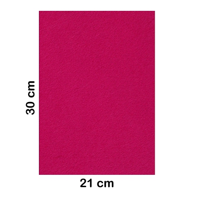 lamina fieltro 20x30cm 2mm fucsia