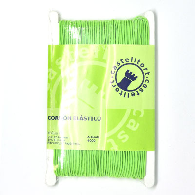 rollo 25m goma elastica 3mm verde flojo