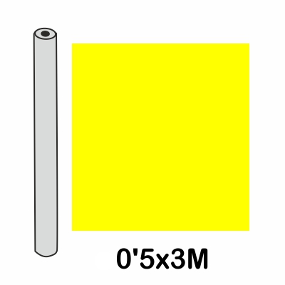 rollo forro 0.5x3m 100 micras amarillo