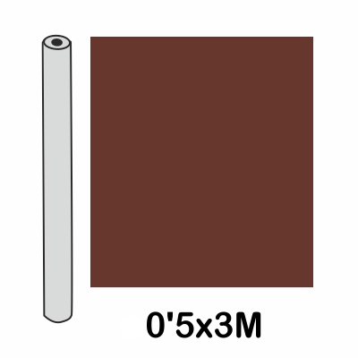 rollo forro 0.5x3m 100 micras marron